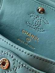 Bagsaaa Chanel Classic Mini Bag with hook AP4760 Blue - 8 x 12.5 x 5cm - 2