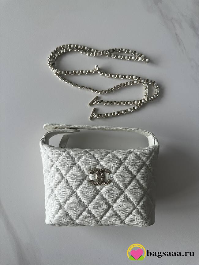 Bagsaaa Chanel Clutch with chain AP4747 White - 21.5cm - 1