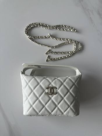 Bagsaaa Chanel Clutch with chain AP4747 White - 21.5cm