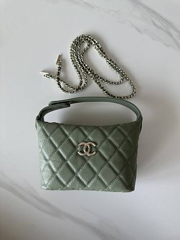 Bagsaaa Chanel Clutch with chain AP4747 Green - 21.5cm