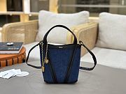 Bagsaaa Small Chloé Spin tote bag in denim - 19 cm - 1