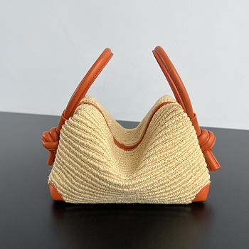Bagsaaa Bottega Veneta Loop Top Handle 829212 raffia - 21cm