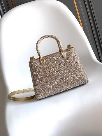 Bagsaaa Bvlgari Serpentine Duo Top Handle gold and silver Calla Crystals - 21.5cm