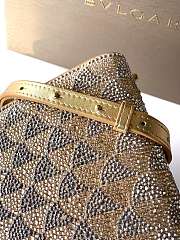 Bagsaaa Bvlgari Serpentine Duo Top Handle gold and silver Calla Crystals - 21.5cm - 3