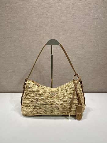 Bagsaaa Prada Aimée large crochet and leather bag 1BC247 - 34cm
