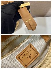 Bagsaaa Prada Aimée large crochet and leather bag 1BC247 - 34cm - 3
