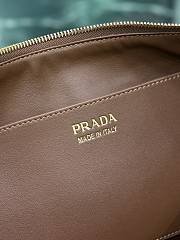 Bagsaaa Prada Demi-lune large suede shoulder bag 1BC255 brown - 42cm - 4