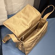 Bagsaaa Prada Traveller small padded Re-Nylon shoulder bag 1BD313 beige - 23cm - 4