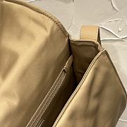 Bagsaaa Prada Traveller small padded Re-Nylon shoulder bag 1BD313 beige - 23cm - 3