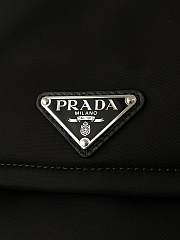 Bagsaaa Prada Traveller small padded Re-Nylon shoulder bag 1BD313 black - 23cm - 4
