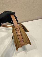 Bagsaaa Prada Traveller small padded Re-Nylon shoulder bag 1BD313 brown - 23cm - 2