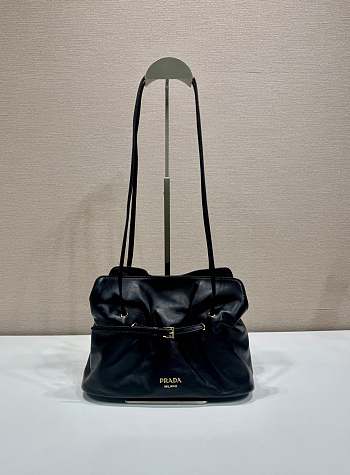 Bagsaaa Prada Small Prada Dada nappa leather bag 1BG586 black - 25cm