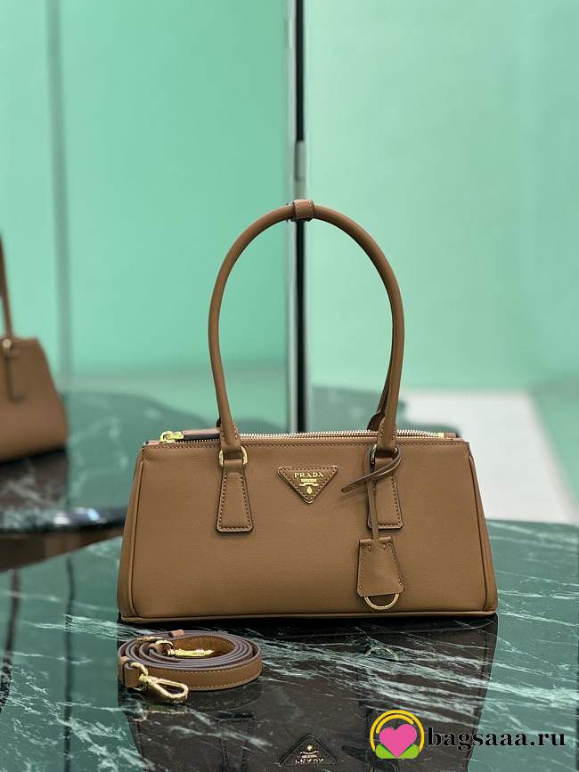 Bagsaaa Medium Prada Galleria leather bag 1BA457 brown - 30cm - 1
