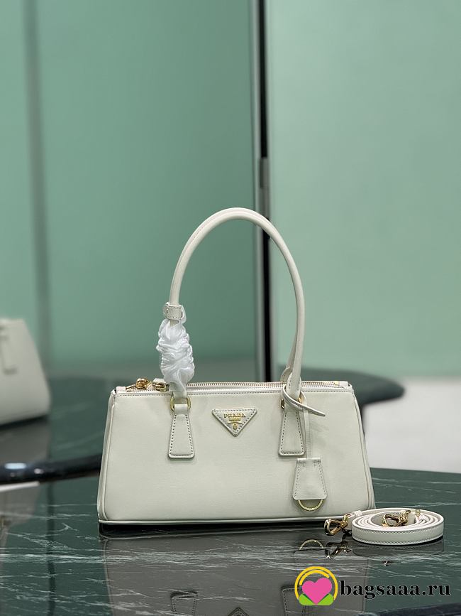 Bagsaaa Medium Prada Galleria leather bag 1BA457 white - 30cm - 1