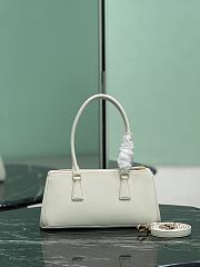 Bagsaaa Medium Prada Galleria leather bag 1BA457 white - 30cm - 3