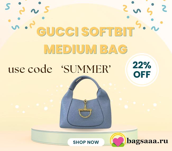 Bagsaaa Gucci Softbit medium top handle bag 837467 light blue - 27.5cm - 1