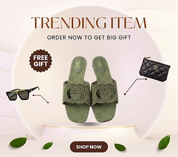 Bagsaaa Gucci Women's Interlocking G slide sandal 790447 green