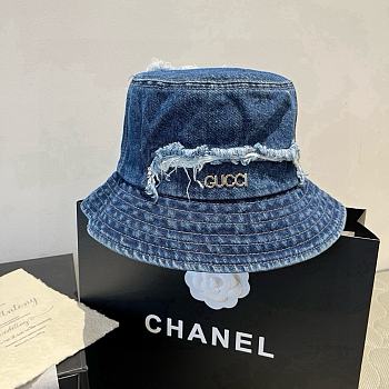 Bagsaaa Gucci Denim Bucket Hat