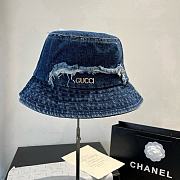 Bagsaaa Gucci Denim Bucket Hat - 3