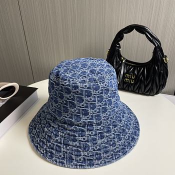 Bagsaaa Dior Denim Bucket Hat