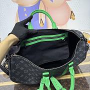 Bagsaaa LV M26434 Keepall Bandoulière 50 Black & Green - 50cm - 3