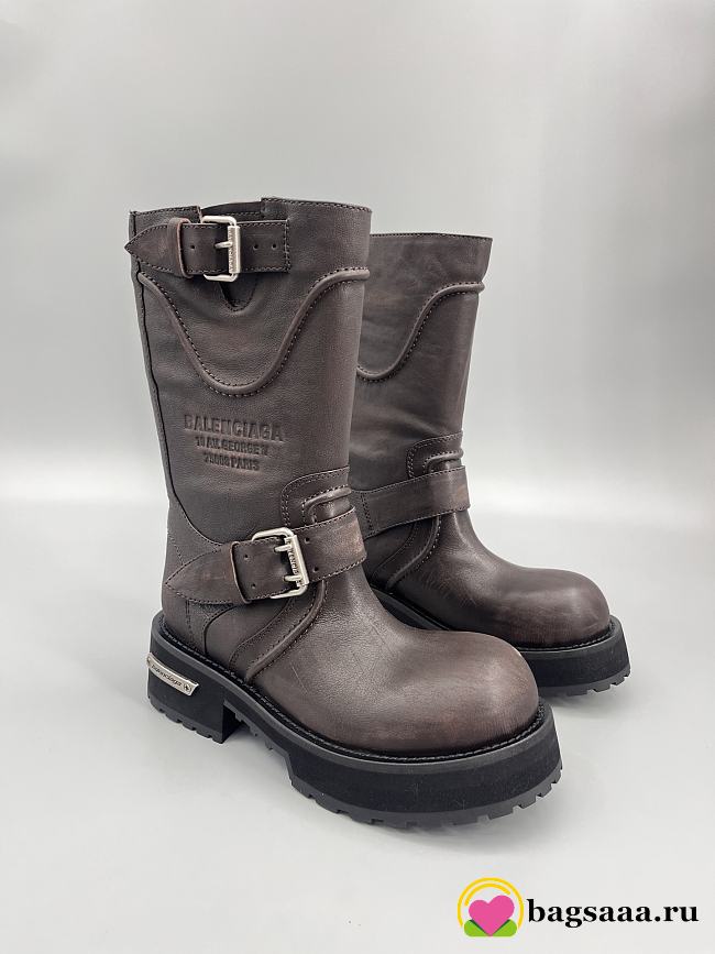 Bagsaaa Balenciaga Venom Boots Brown - 1