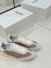 Bagsaaa Celine Racer Low Top Sneaker In Nylon, Suede Calfskin And Calfskin Pink - 4