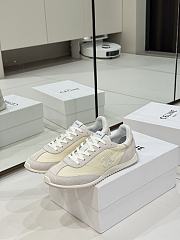 Bagsaaa Celine Racer - Low Top Sneaker In Nylon Suede And Calfskin Vanilla - 4