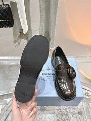 Bagsaaa Prada Brushed leather loafers 1D979N dark brown - 3