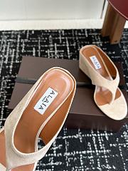 Bagsaaa Alaïa Suede Cube Wedge Sandals 75 beige - 4