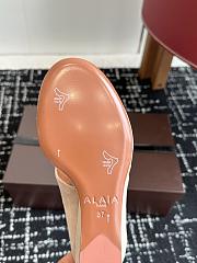 Bagsaaa Alaïa Suede Cube Wedge Sandals 75 beige - 3