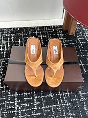 Bagsaaa Alaïa Suede Cube Wedge Sandals 75 brown - 2