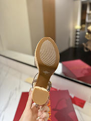 Bagsaaa Valentino Garavani VLogo leather platform sandals nude - 2
