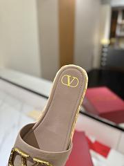Bagsaaa Valentino Garavani VLogo Slide Espadrilles Nude - 2