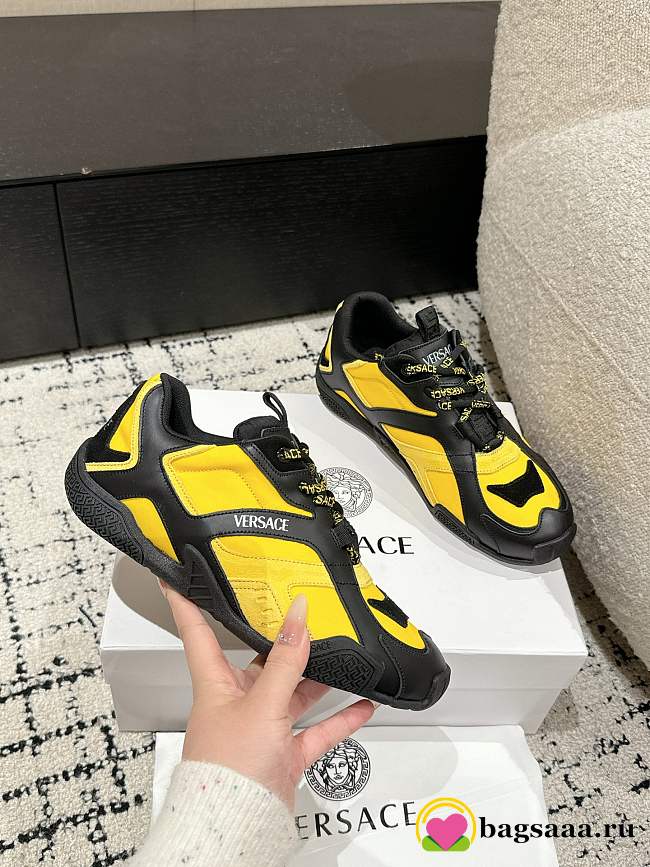Bagsaaa Versace Galaxia Sneakers Black & Yellow - 1
