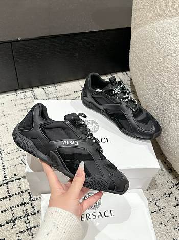Bagsaaa Versace Galaxia Sneakers Black