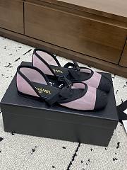 Bagsaaa Chanel Mary Janes G46701 Pink Mesh & Grosgrain - 1