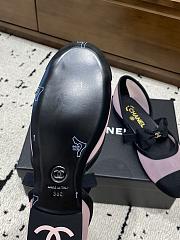 Bagsaaa Chanel Mary Janes G46701 Pink Mesh & Grosgrain - 3