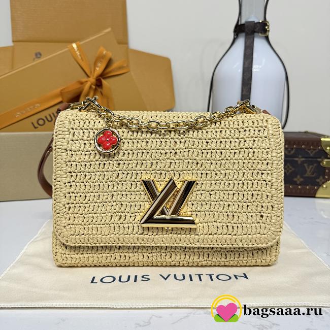 Bagsaaa LV M14309 Twist PM Slim Raffia - 19cm - 1