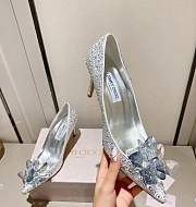 Bagsaaa Jimmy Choo Avril Crystal Covered Pointy Toe Pumps - 3