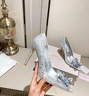 Bagsaaa Jimmy Choo Avril Crystal Covered Pointy Toe Pumps - 2