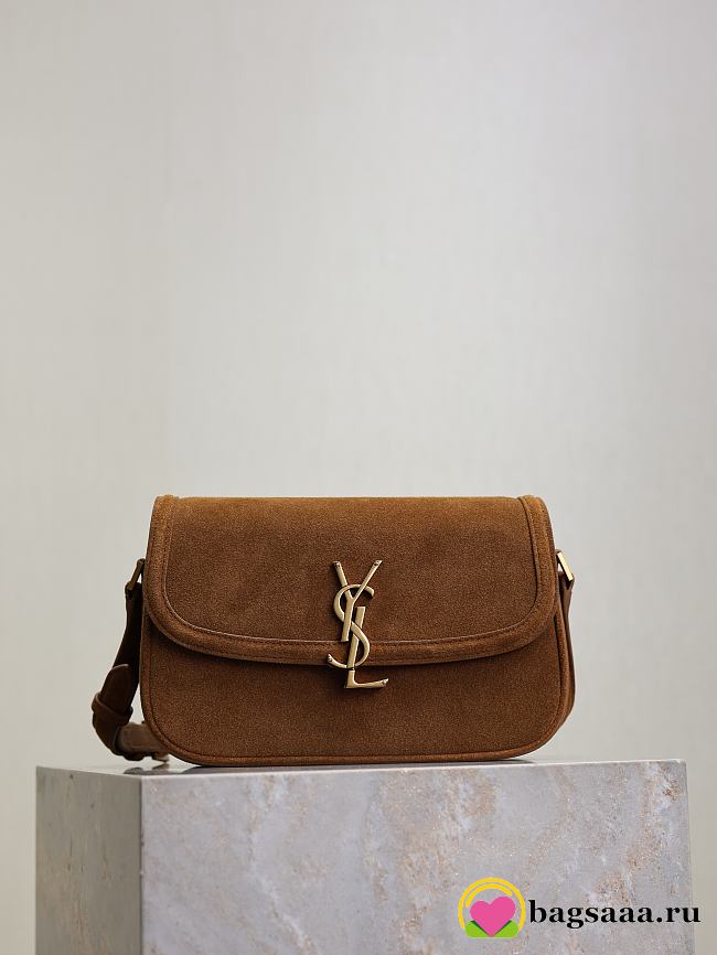 Bagsaaa YSL SOLFERINO medium in suede 832330 brown - 24.5cm - 1