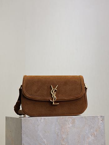 Bagsaaa YSL SOLFERINO medium in suede 832330 brown - 24.5cm