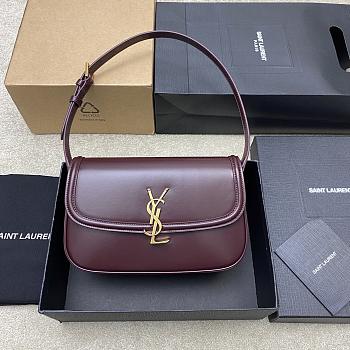 Bagsaaa YSL solferino medium in box saint laurent 832330 dark red - 24.5cm