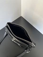 Bagsaaa Balenciaga Bel Air Small Zipped Messenger Bag Black - 30cm - 3