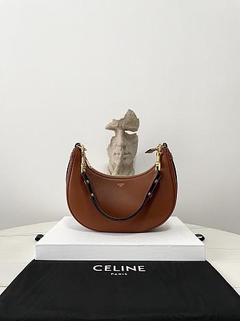 Bagsaaa Celine Medium Ava Strap Bag In Smooth Calfskin Brown - 24cm