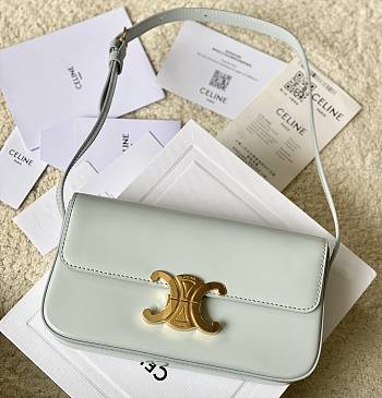 Bagsaaa Celine Shoulder Bag Claude In Natural Calfskin 194143 light blue - 20.5cm