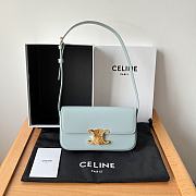 Bagsaaa Celine Shoulder Bag Claude In Natural Calfskin 194143 blue - 20.5cm - 1