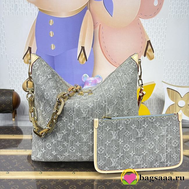 Bagsaaa LV M13390 Coussin MM Hobo Bag Washed Grey - 38cm - 1