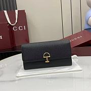 Bagsaaa Gucci Softbit continental wallet 828147 black - 19cm - 1